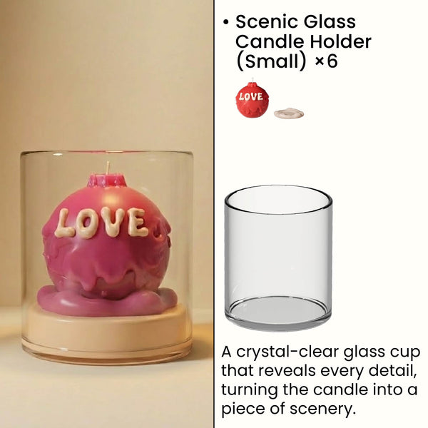 Scenic Glass Candle Holder