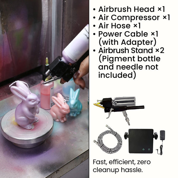 Zero-Clean Modular Airbrush