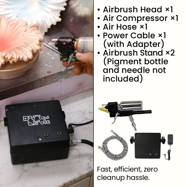 Zero-Clean Modular Airbrush