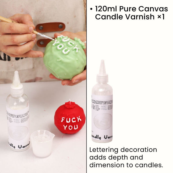 ورنيش شمعة قماش نقي