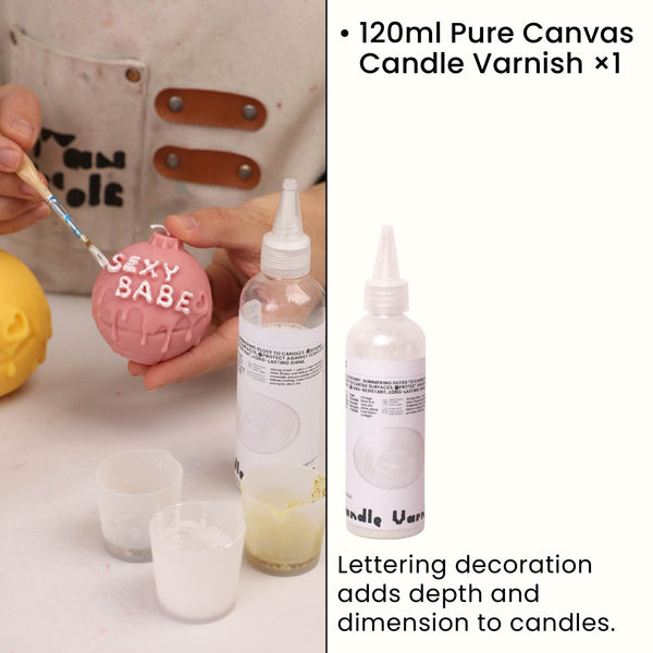 Reiner Canvas-Kerzenlack