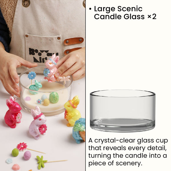 Large Scenic Candle Glass*2