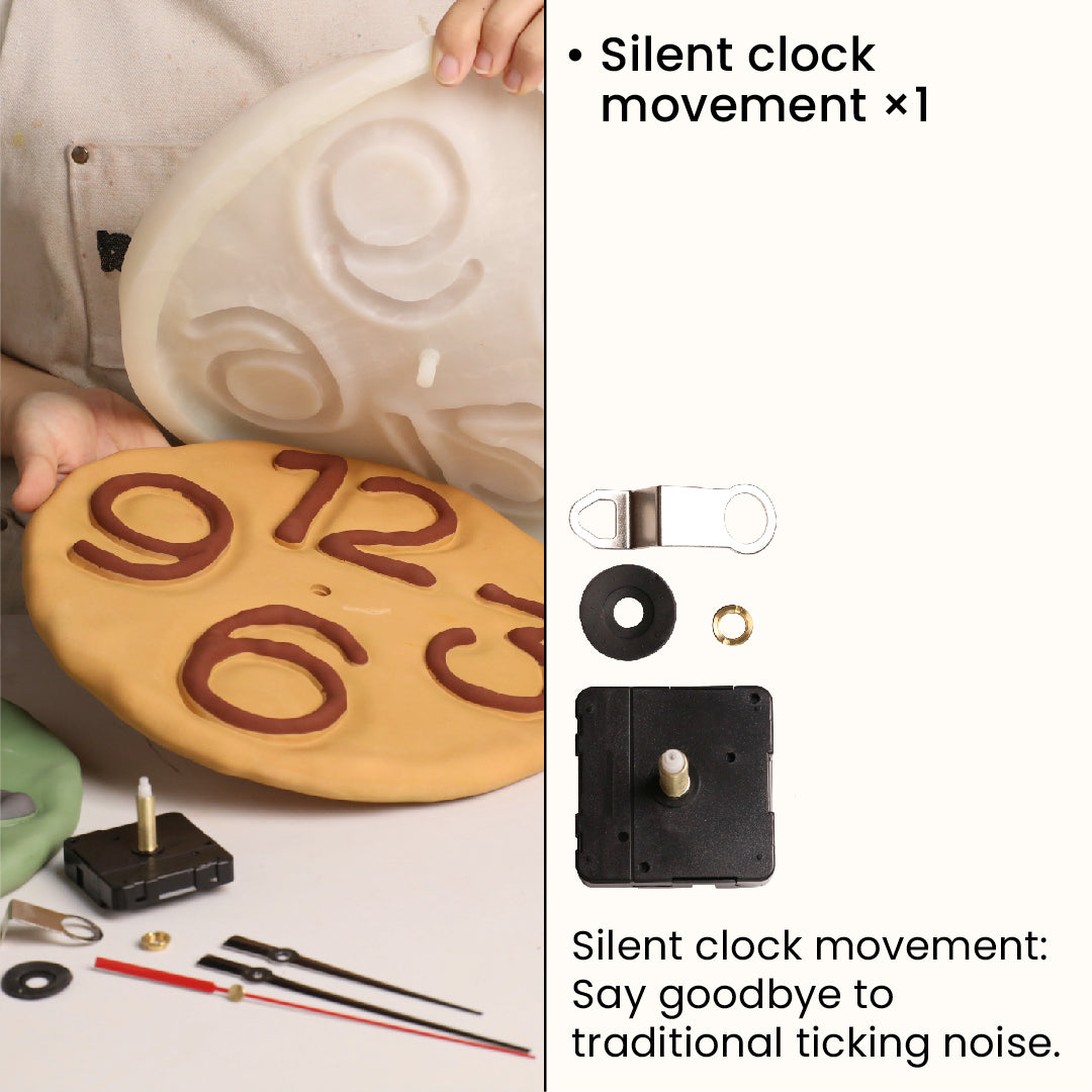 Wabi Giant Numeral Clock Silicone Mold