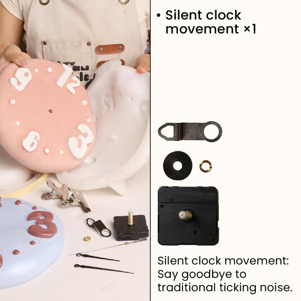 Silent clock movement