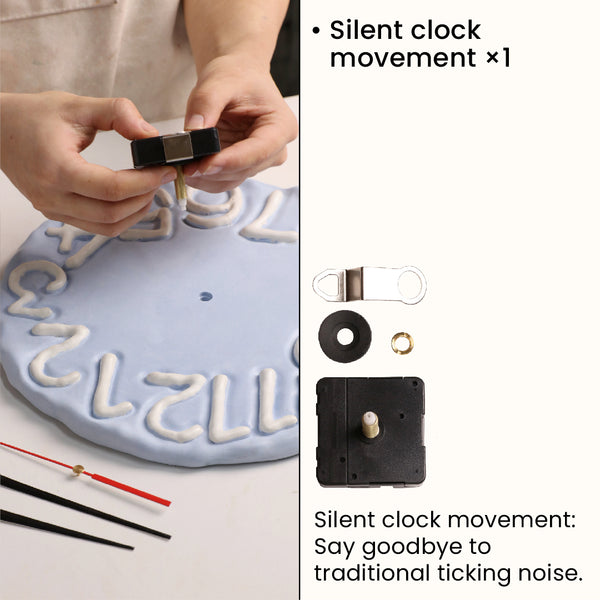 Silent clock movement
