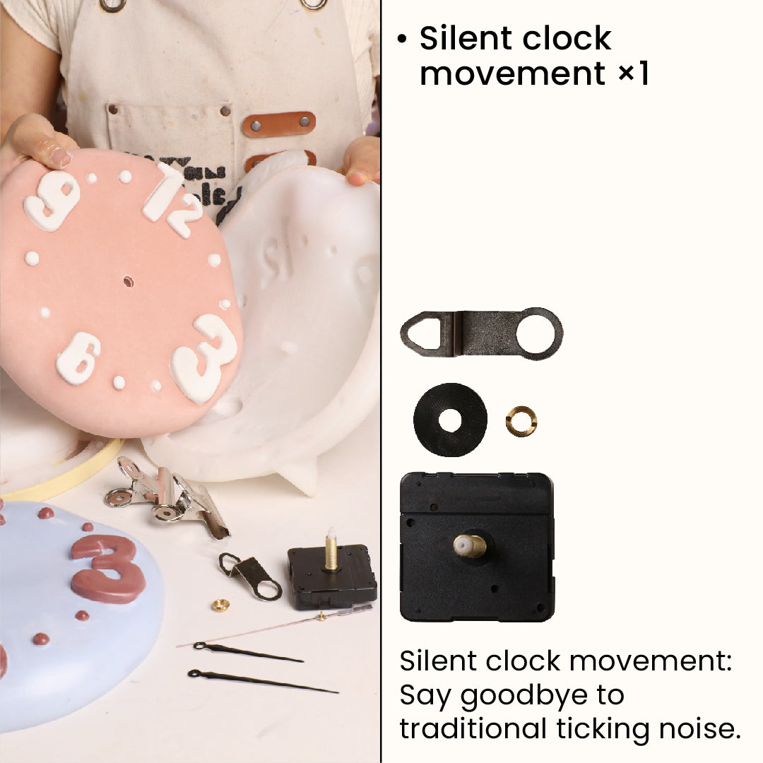 Soft Dough Hour Clock Silicone Mold