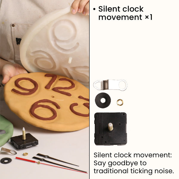 Silent clock movement