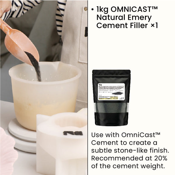 OMNICAST™ Natural Emery Cement Filler -  Stone Texture Aggregate