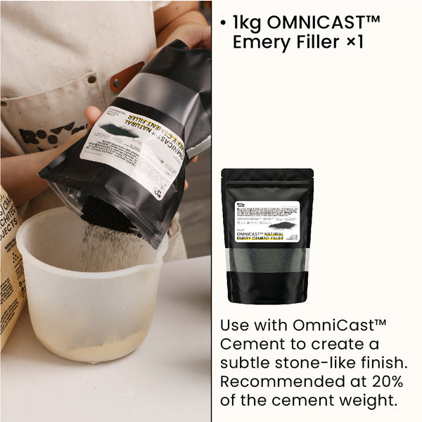 OMNICAST™ حشو أسمنت إيميري طبيعي - حبيبات نسيج الحجر