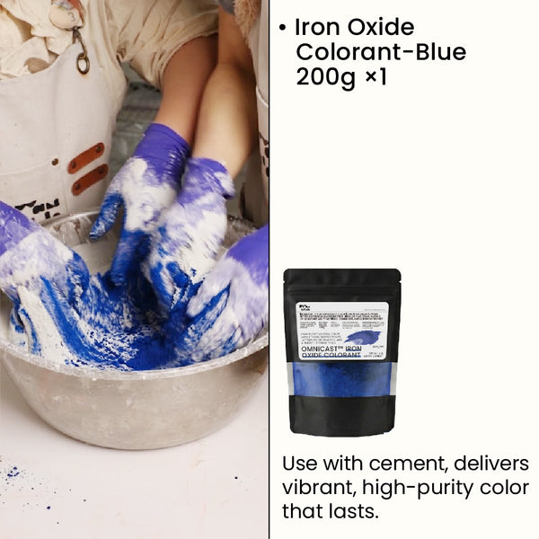 OMNICAST™ Iron Oxide Colorant for Arts & Craft Cement Blue