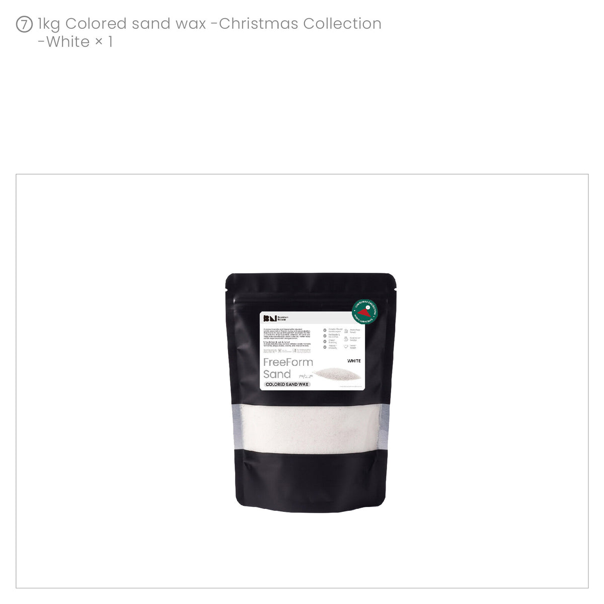 1000g White colored sand wax bag