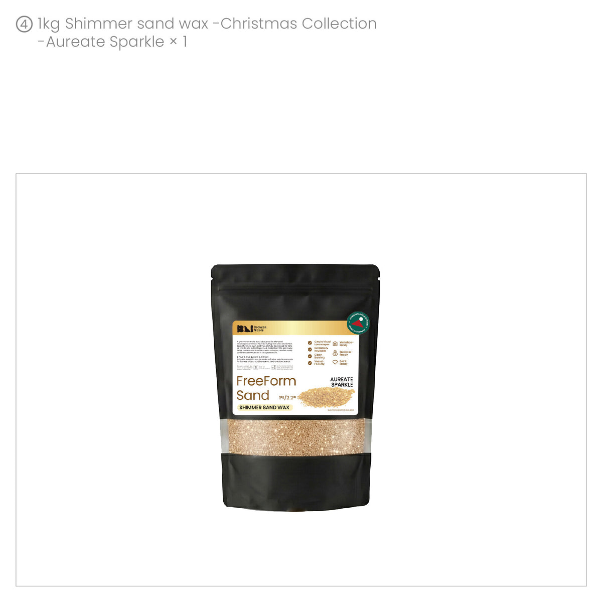 1000g Aureate Sparkle pearl sand wax bag