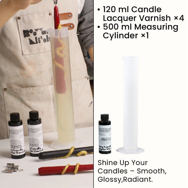 Vernis à bougie et cylindre