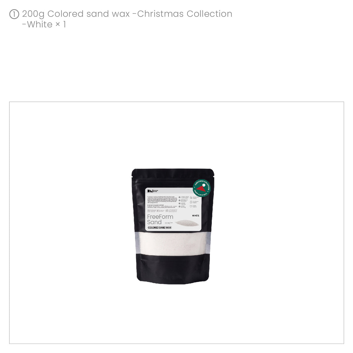 200g White colored sand wax bag