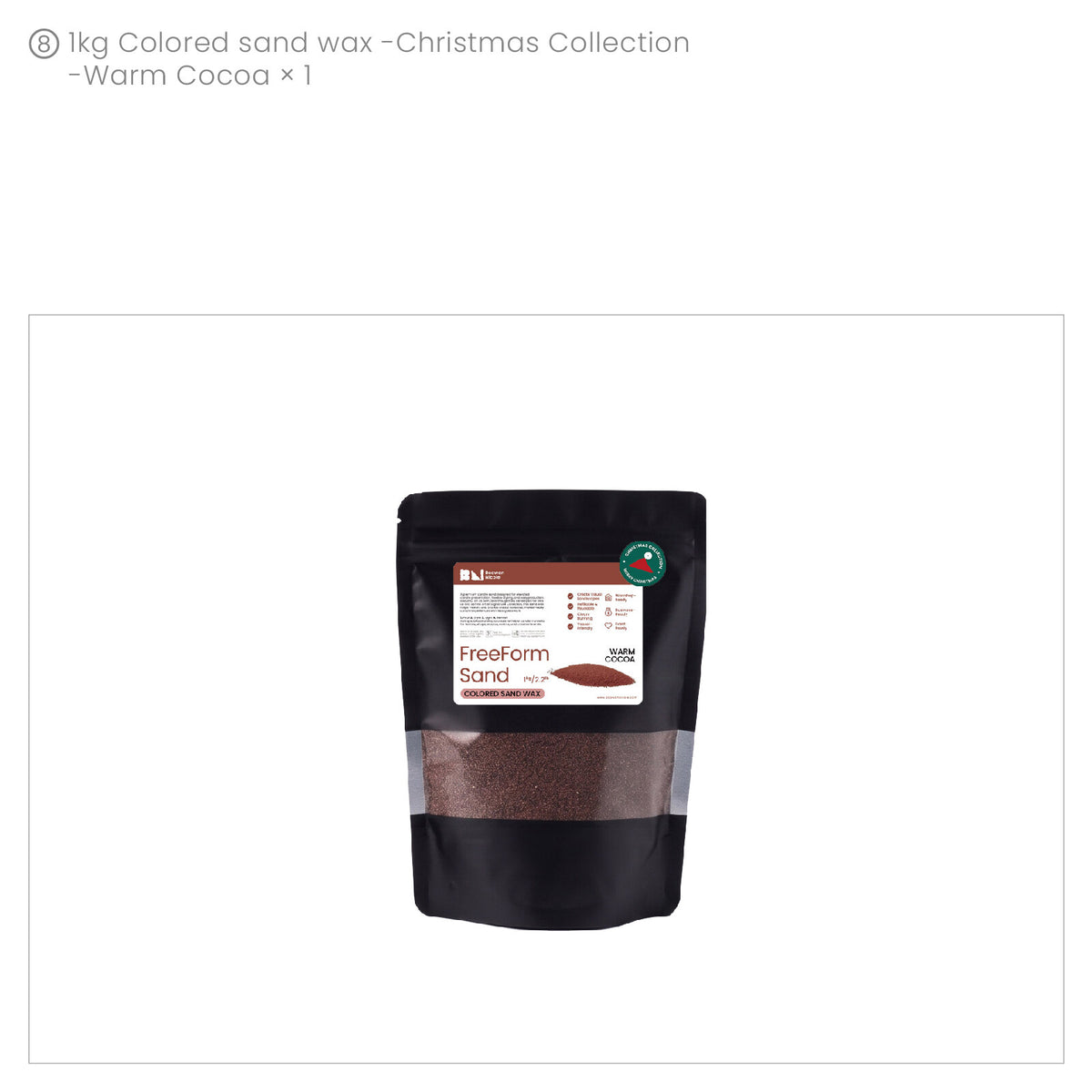 1000g Warm Cocoa colored sand wax bag