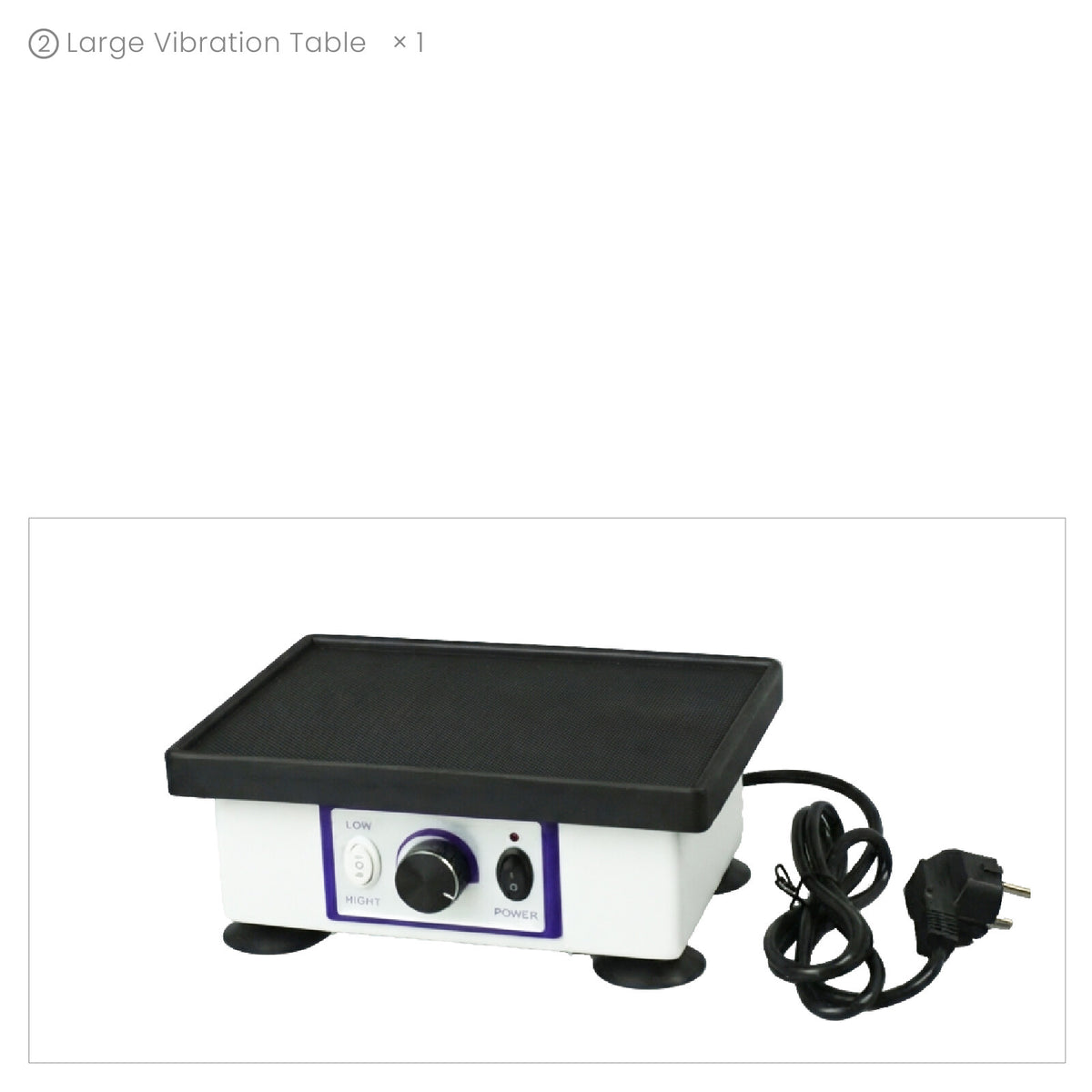 Large square vibration table