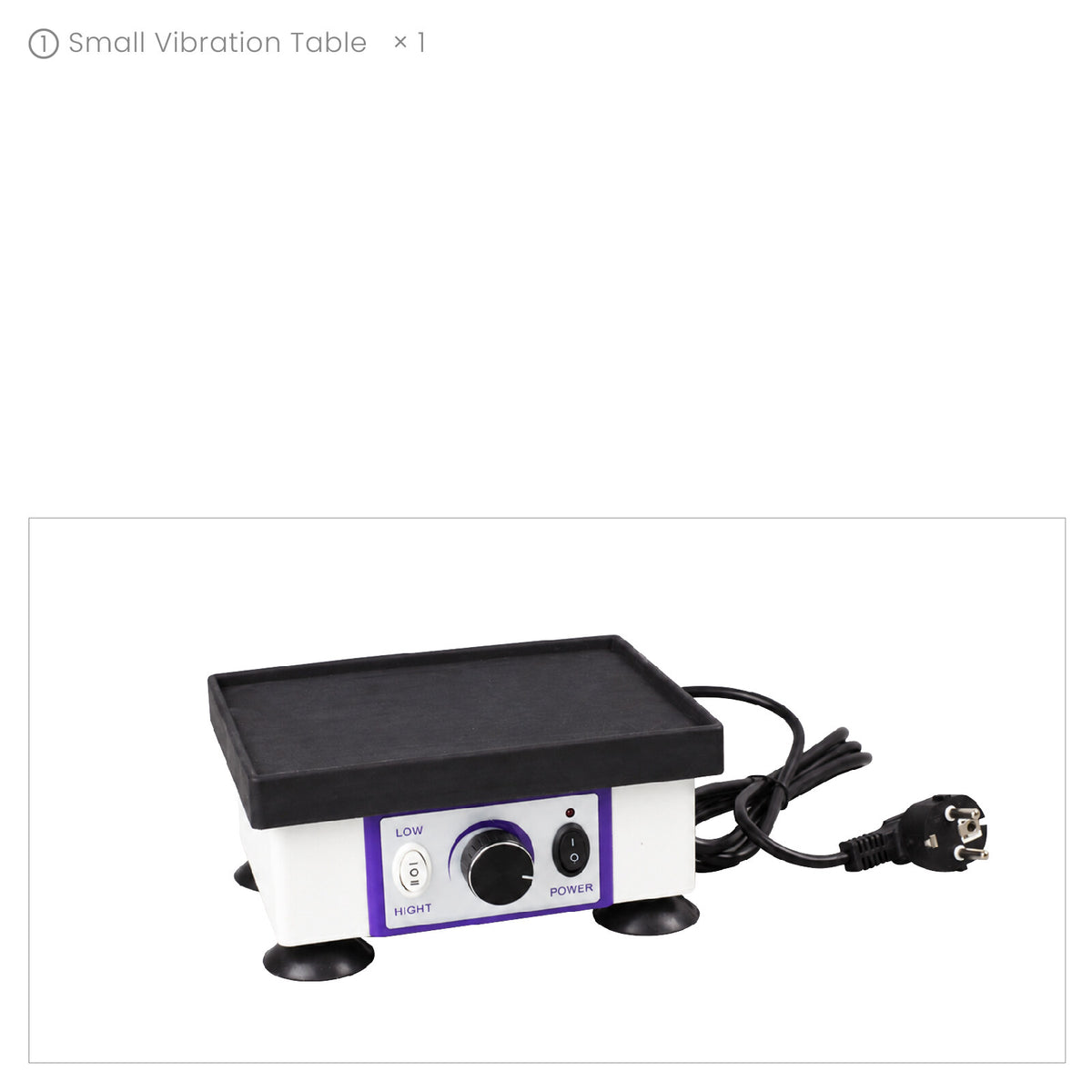 Small square vibration table