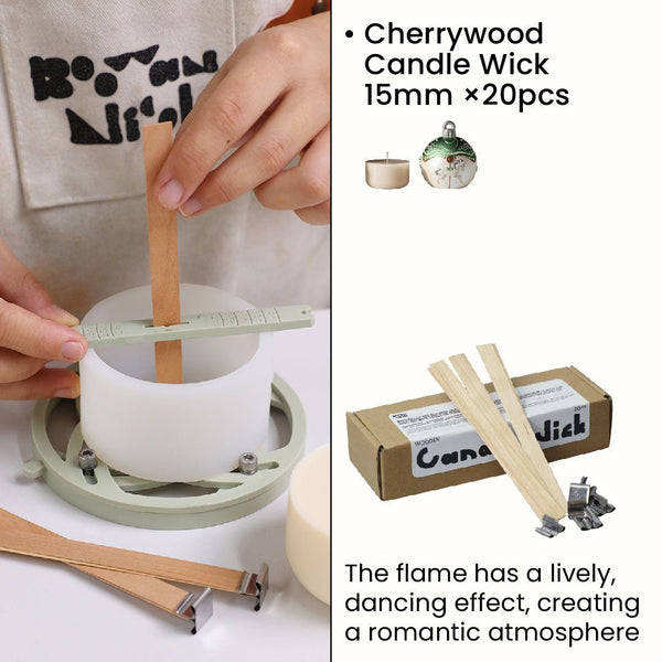 15-mm-Kirschholzdocht – für 6,1 oz