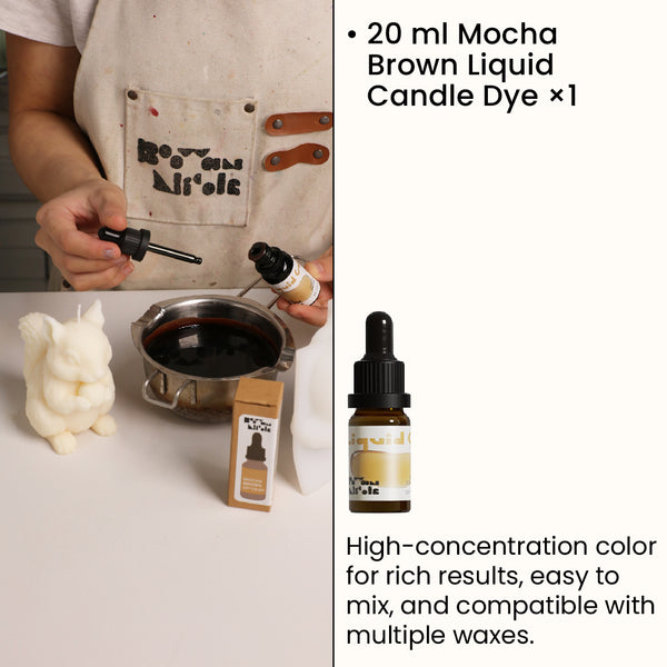 Liquid Candle Dye - Mocha Brown