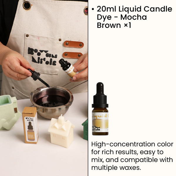 20ml Liquid Candle Dye - Mocha Brown