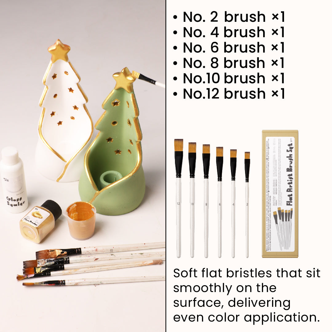 Azulmostaza × Boowan Nicole｜Stardust Christmas Tree Candle Holder Silicone Mold