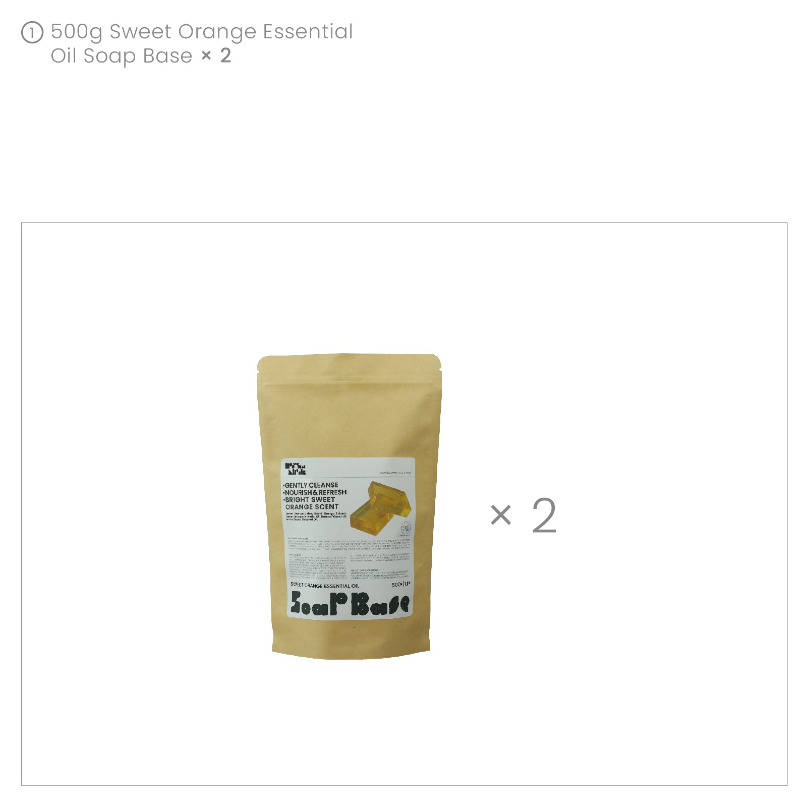 Base para Sabonete com Óleo Essencial de Laranja Doce