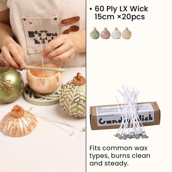 LX Wick *60Ply 15cm-7oz