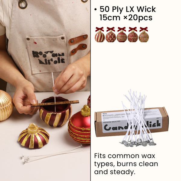 LX Wick *50Ply 15cm - 4oz