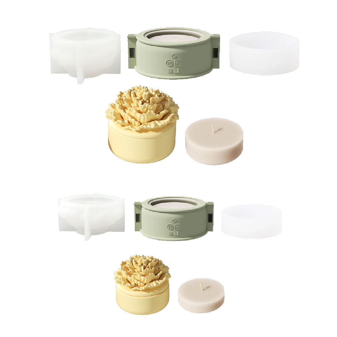 A Little Love Carnation Candle Jar & Candle Refill Silicone Mold Collection - Short