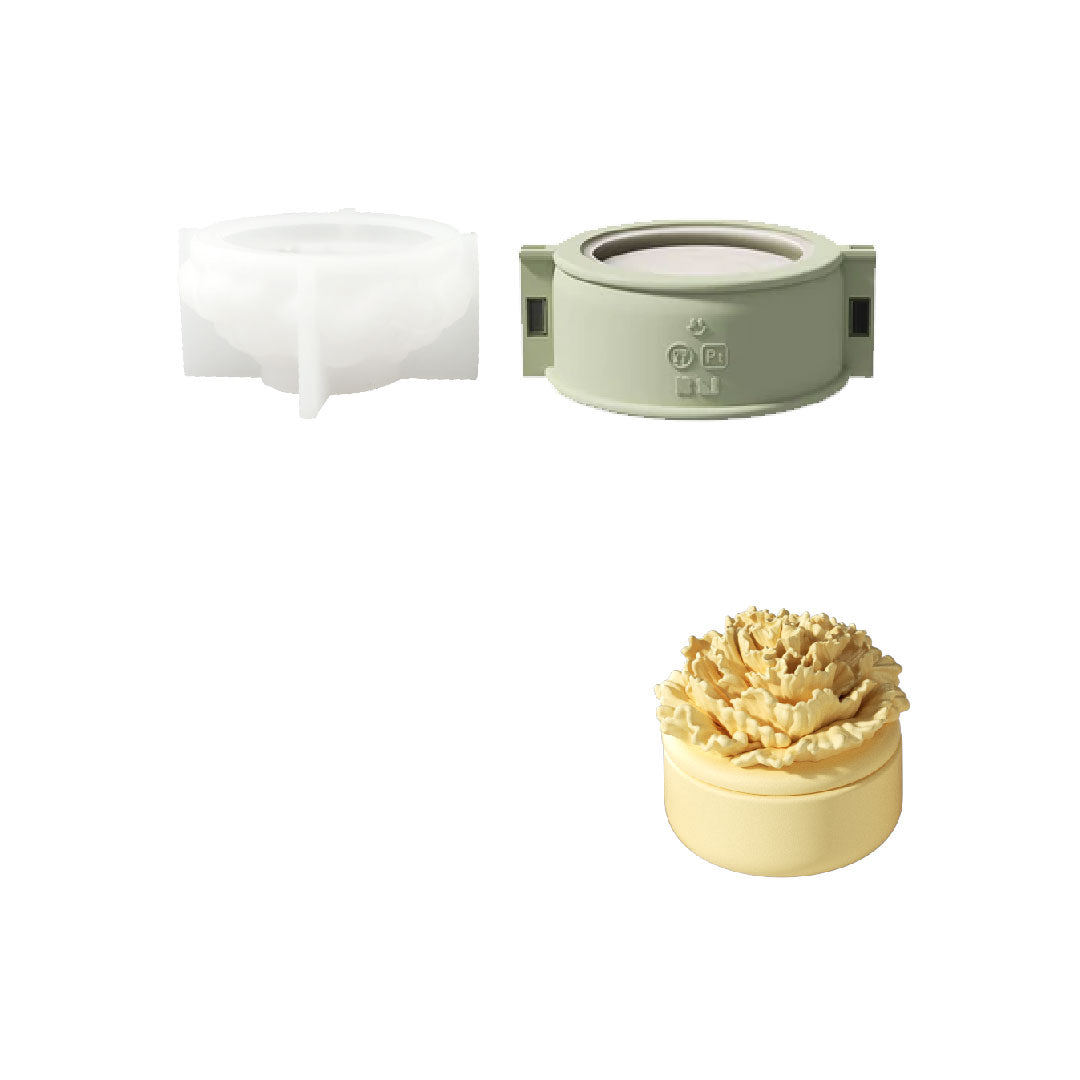 A Little Love Carnation Candle Jar & Candle Refill Silicone Mold Collection - Short