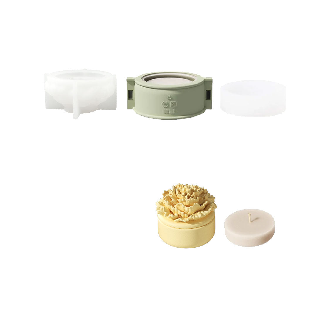 A Little Love Carnation Candle Jar & Candle Refill Silicone Mold Collection