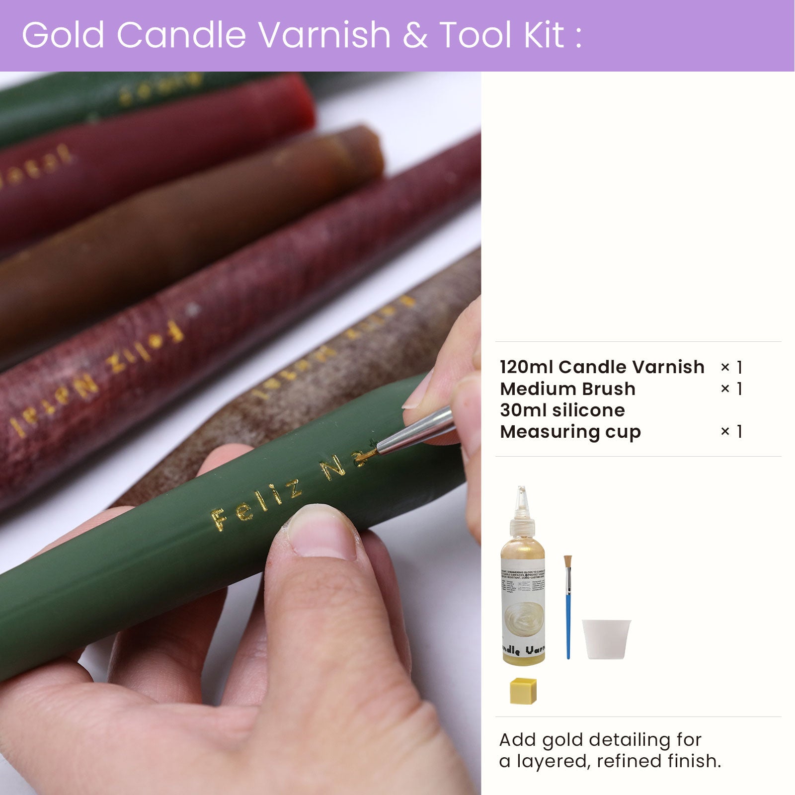 Academia Design de Velas × Boowan Nicole | Trio Taper Candle Mold Collection