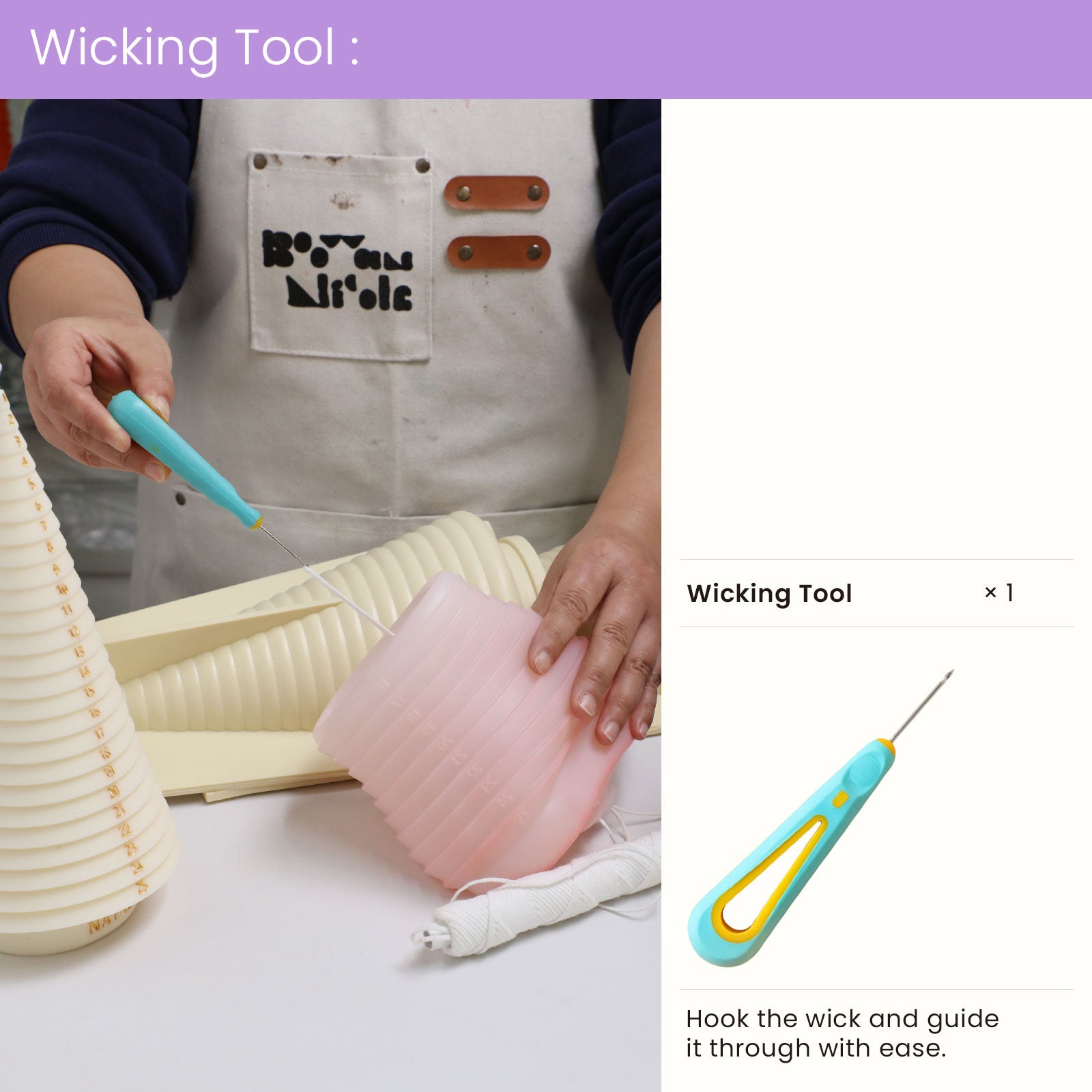 Academia Design de Velas × Boowan Nicole | Advent Candle Mold