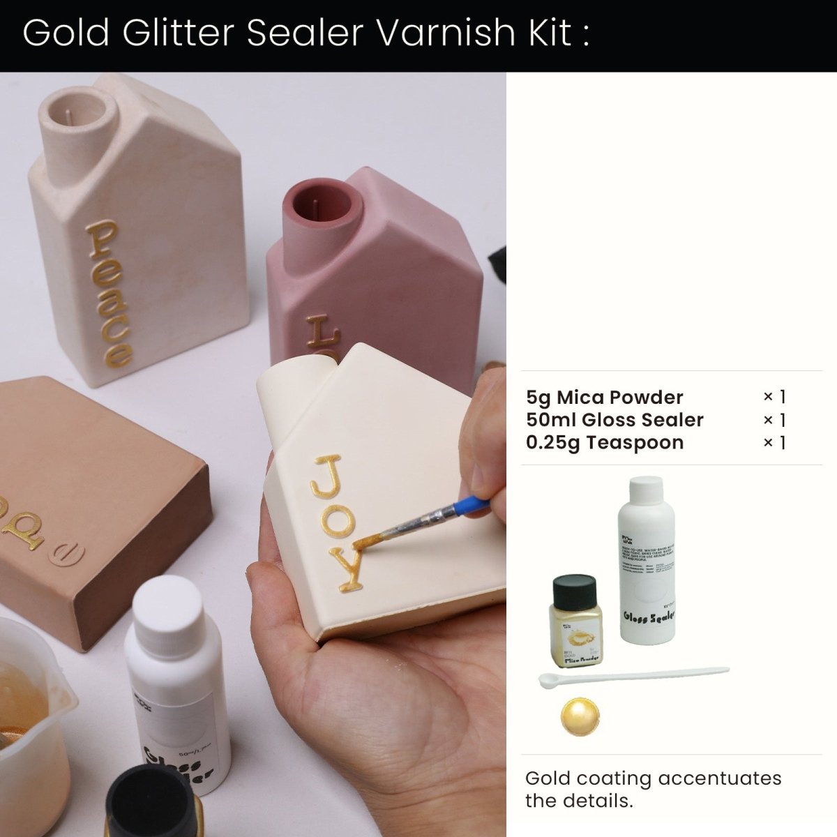 Advent Cottage Candle Holder Silicone Mold CollectionCandle Holder MoldST-37