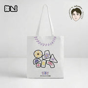 Artist Hand - Painted Canvas Tote Bag —— Quiet GardenBagsK059