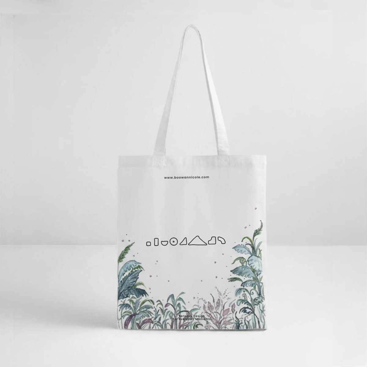 Artist Hand - Painted Canvas Tote Bag —— The GardenBagsK063
