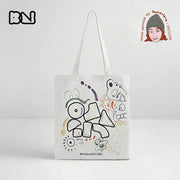Artist Hand - Painted Canvas Tote Bag —— Little MonstersBagsK064