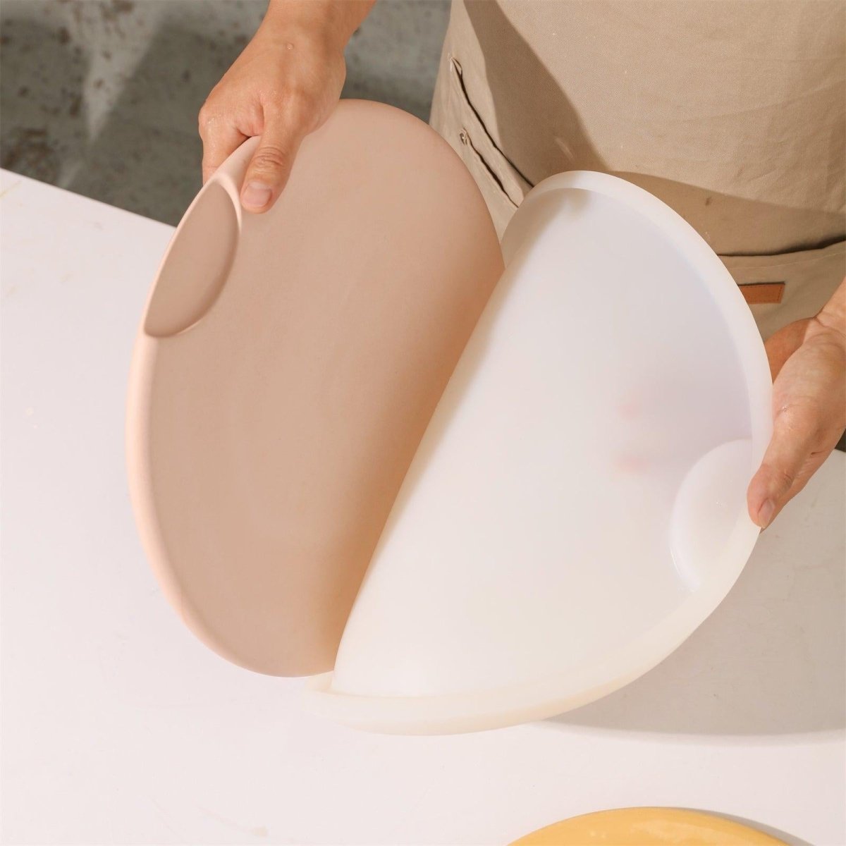 Easy Grip Round Large Tray Silicone MoldTray MoldSH1066+(A315*16)