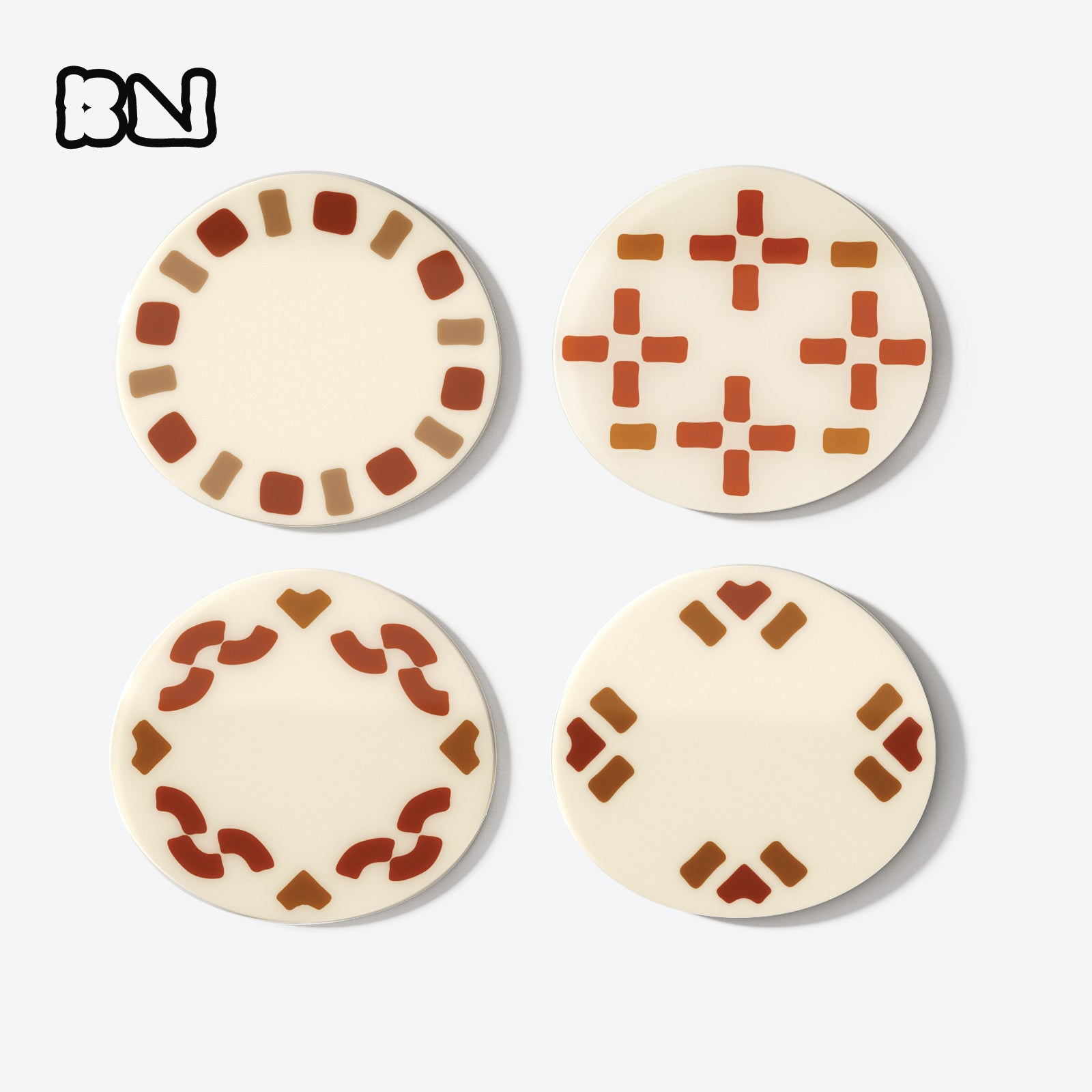 Block-Play Placemat Silicone Mold and Glaze Coat