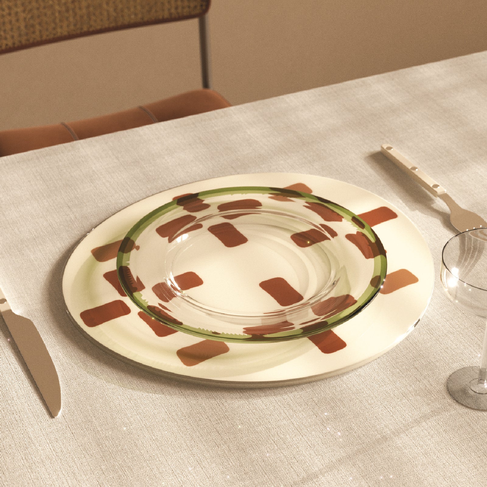 Block-Play Placemat Silicone Mold and Glaze Coat