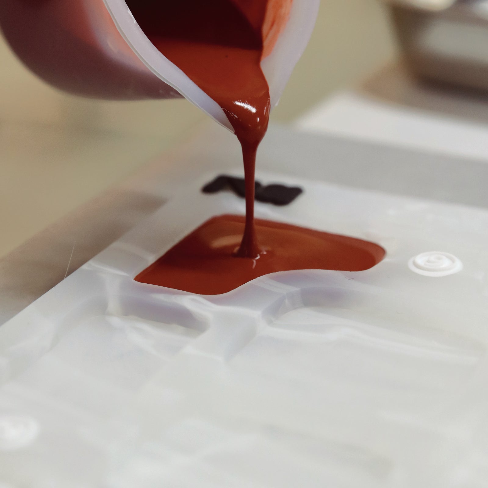 Силиконовая форма и глазурное покрытие для подставки под блоки