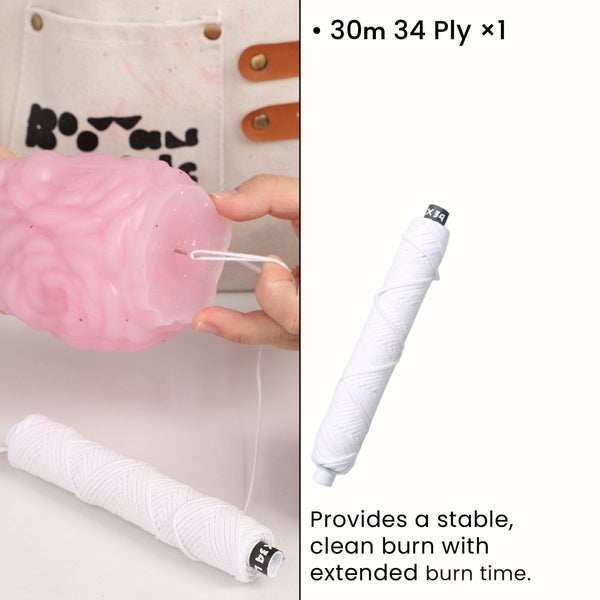 بكرة فتيل من القطن مكونة من 34 طبقة