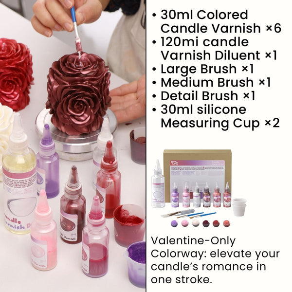 طقم ملمع شموع فالنتاين