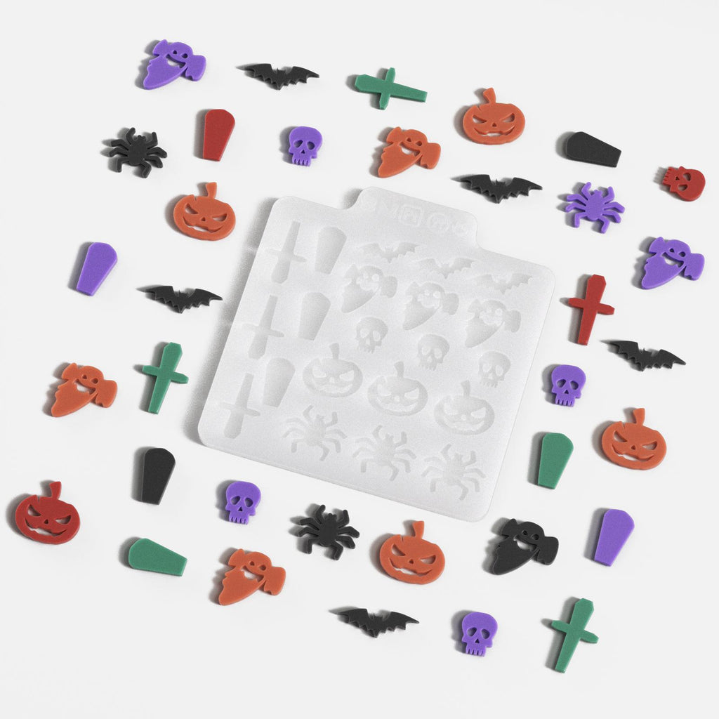 Boo-tiful Halloween Wax Embeds Silicone Mold - Boowan Nicole