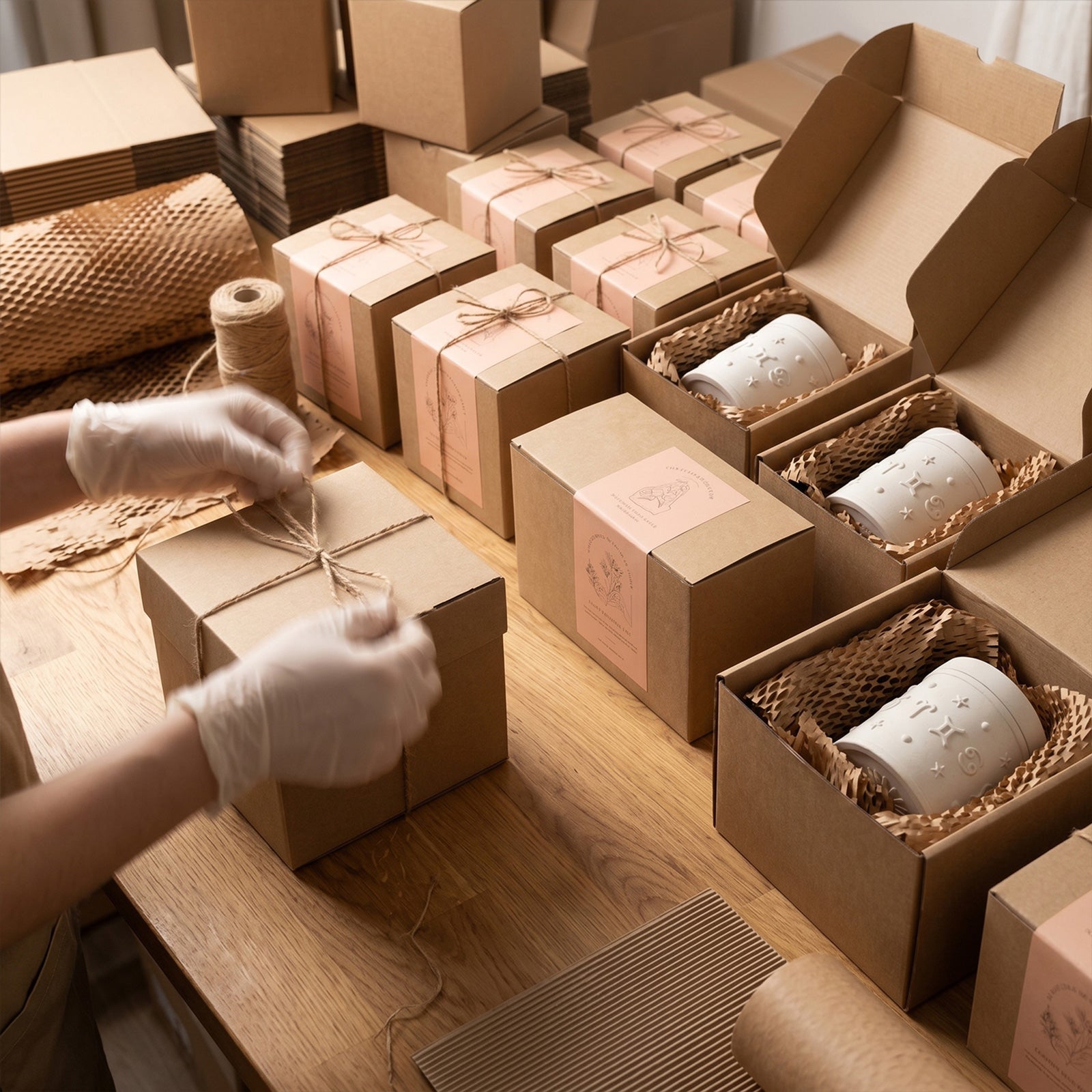 Eco-Friendly Packaging for Zodiac Candle Jars - Sustainable Gift Box Wrapping - Boowan Nicole