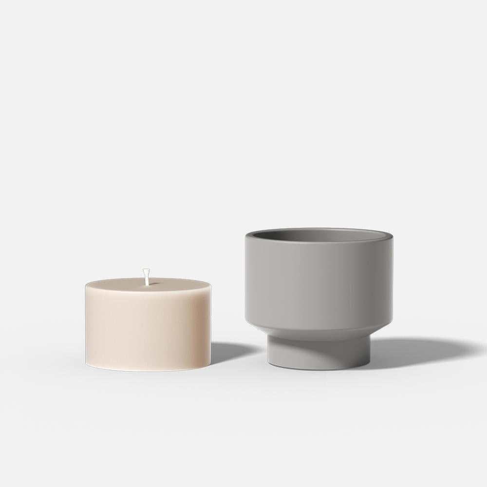 قالب سيليكون لوعاء شمعة على شكل وعاء - Ⅲ