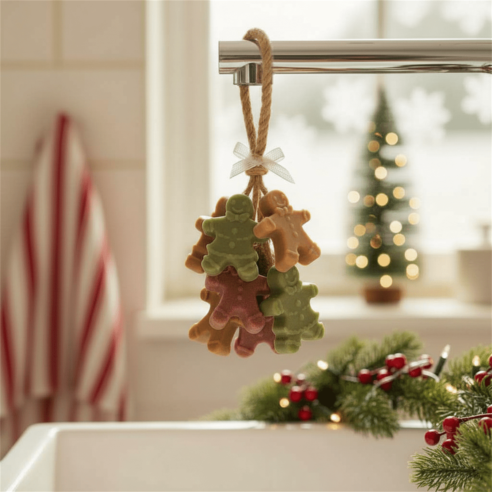 Silikonform für Seifenblasen-Lebkuchenparade