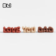 LOVE YOU DAD Bubble Letter Scented Candle Set - Boowan Nicole