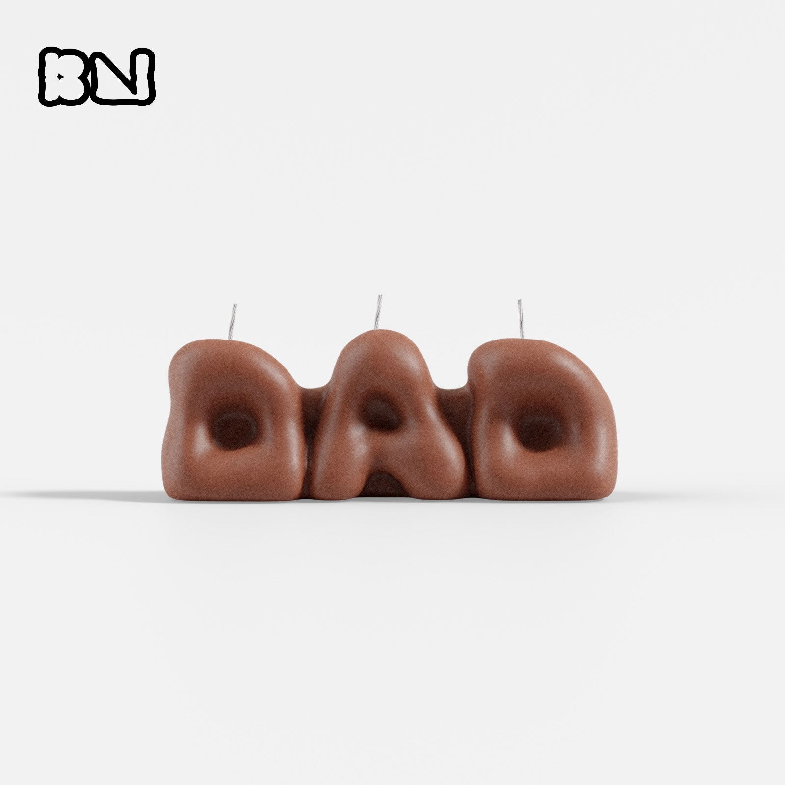 Bubbly DAD Word Candle Silicone Mold