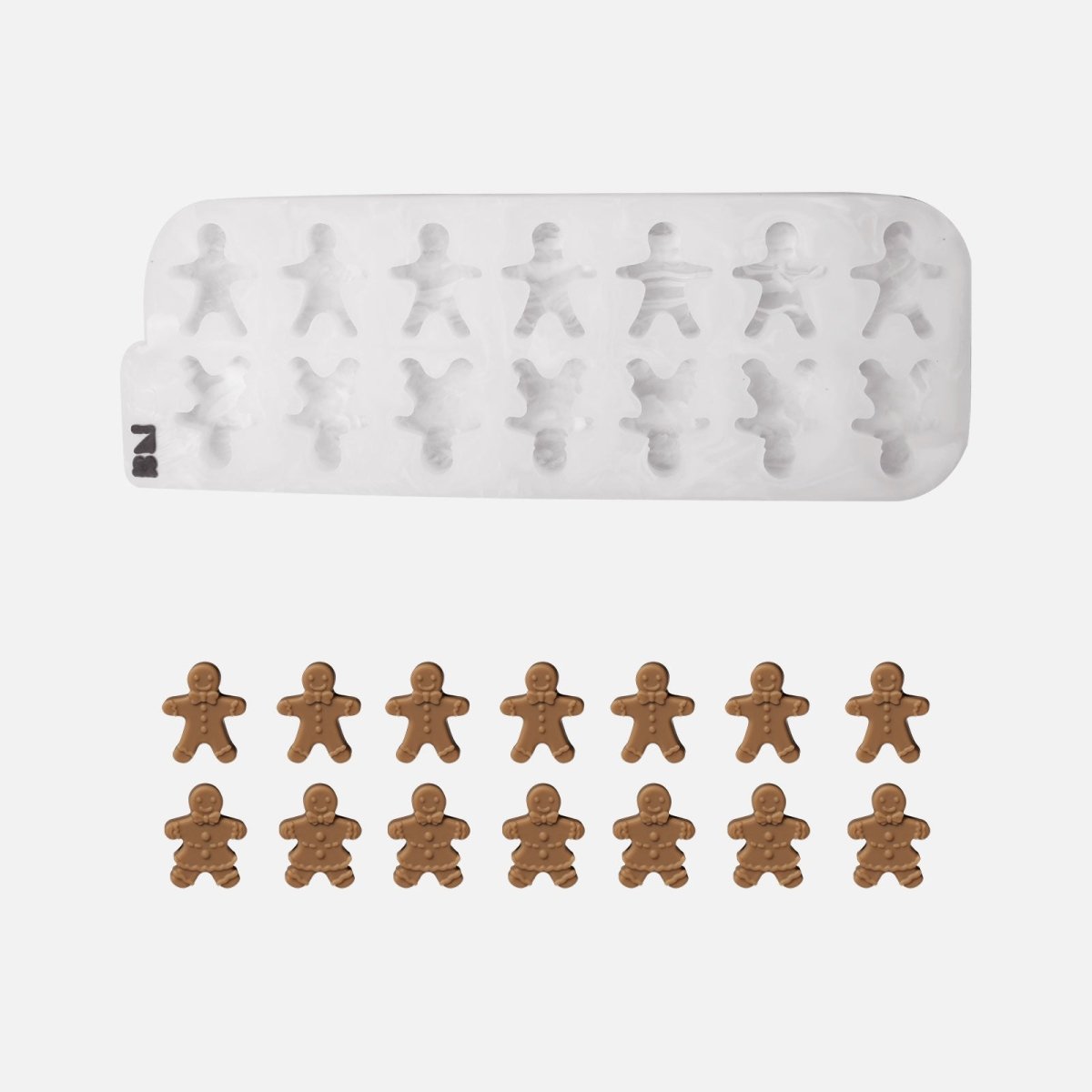 Bubbly Gingerbread Parade Cluster Soap Silicone MoldSoap MoldsR2147